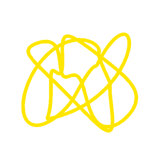 Emaranhado amarelo animado